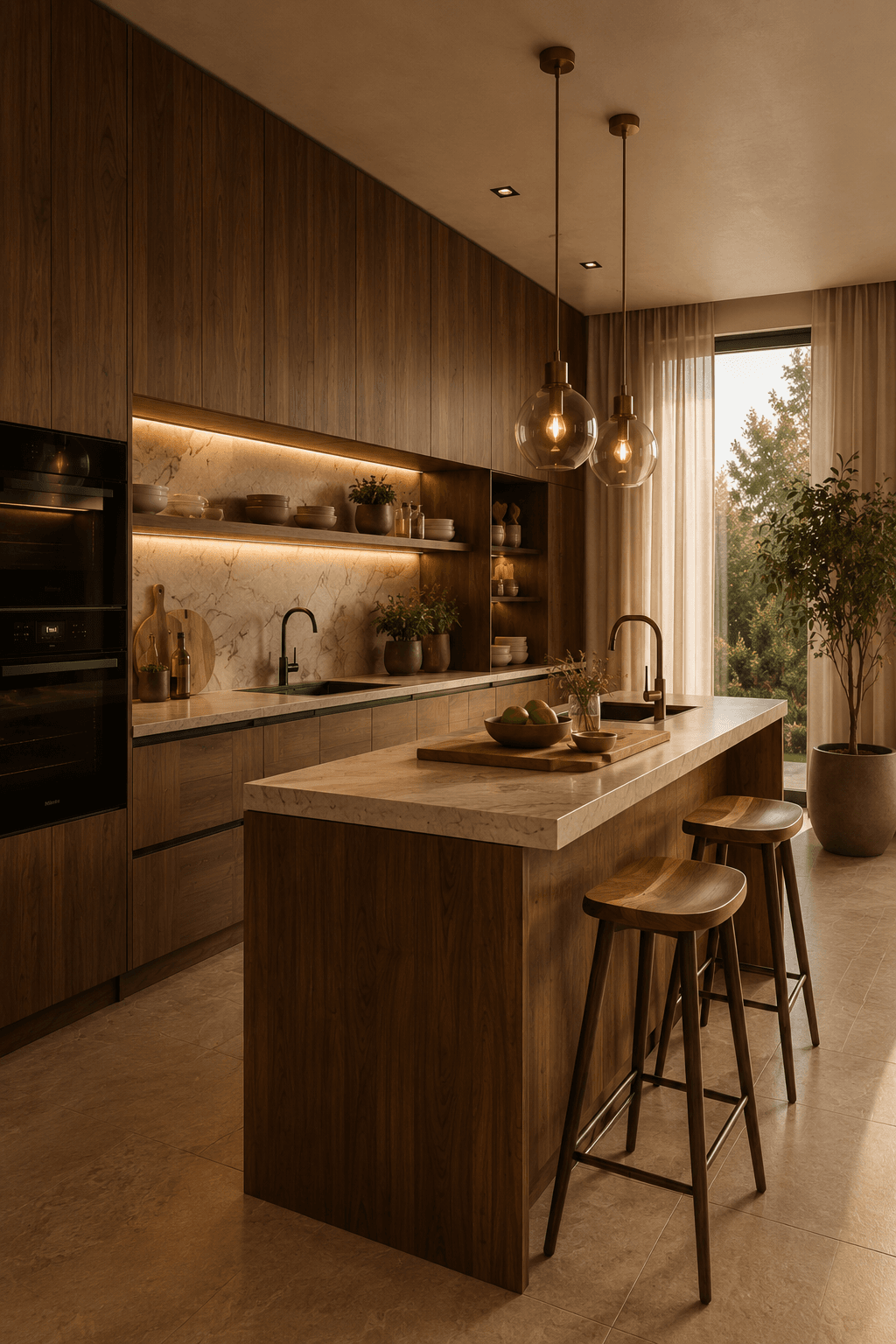 طراحی و اجرای کابینت و دکوراسیون داخلی آریس چوب